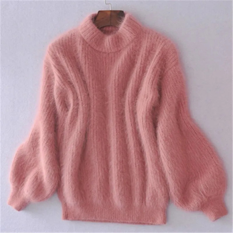 Brenda – Vintage Pulli im Angora-Look