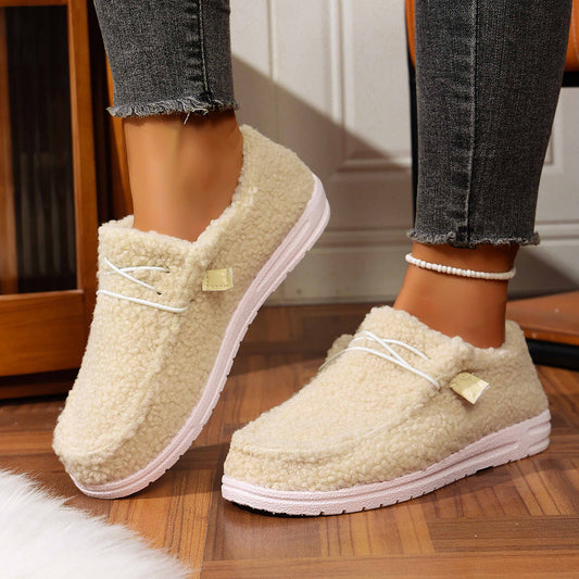 Mellony - Moderne flache Teddyschuhe für Frauen