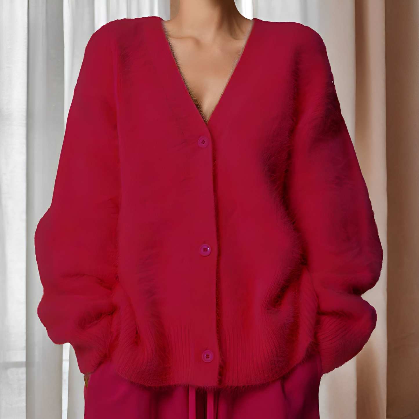 Emberly - Gemütlicher, locker geschnittener Damen-Kaschmirpullover