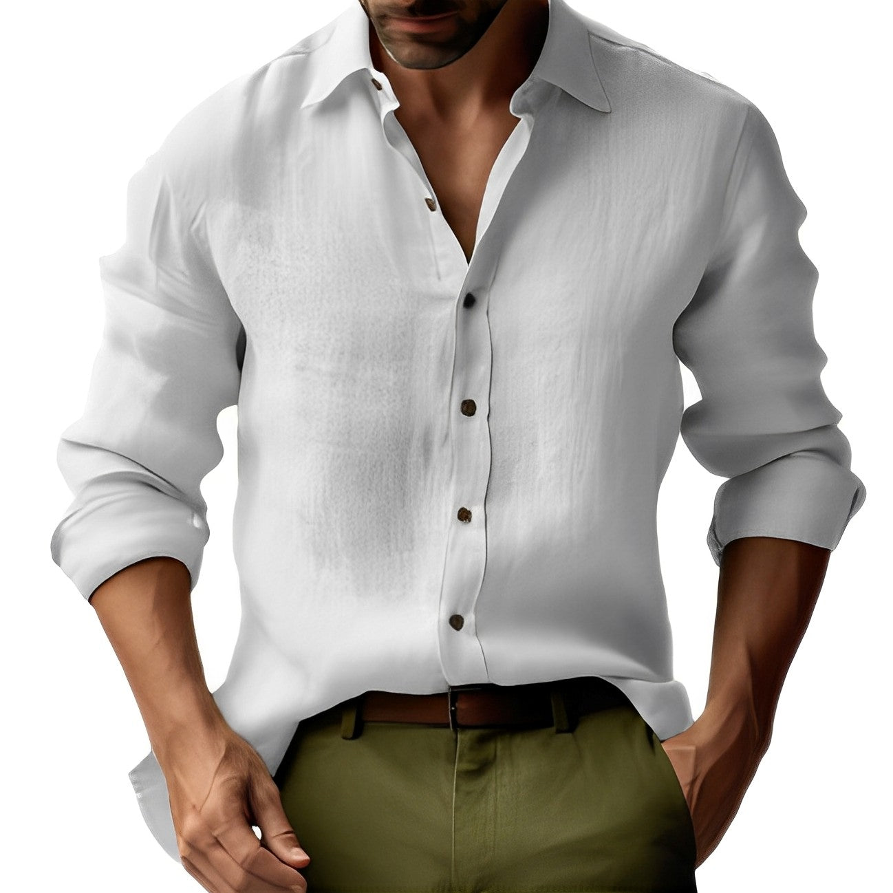 Emile - Einfaches, klassisches Männer-Leinenhemd
