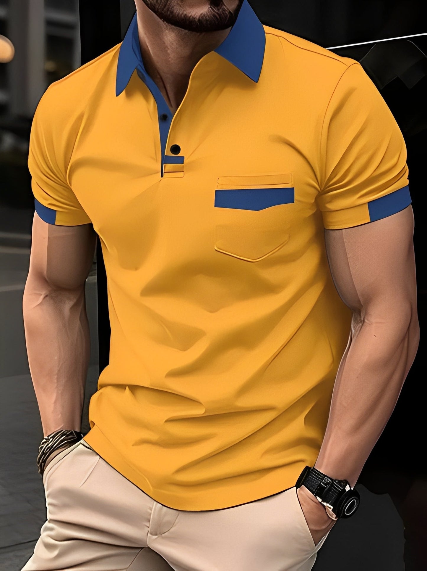 Darwin - Bequemes, schmales Poloshirt für Männer