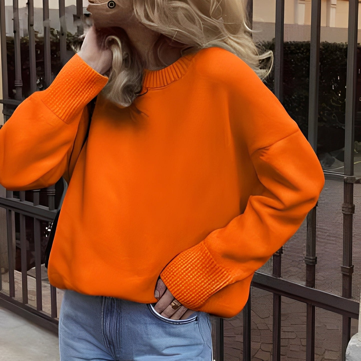 Shanelle - Klassischer Damenpullover mit rundem Halsausschnitt