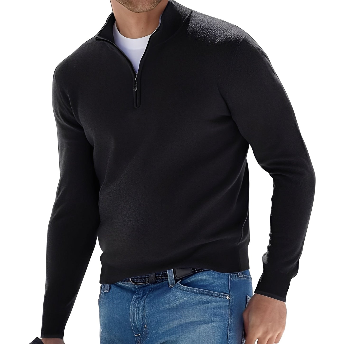 Zayne - Komfortabler Herren-Sweater mit Reißverschluss