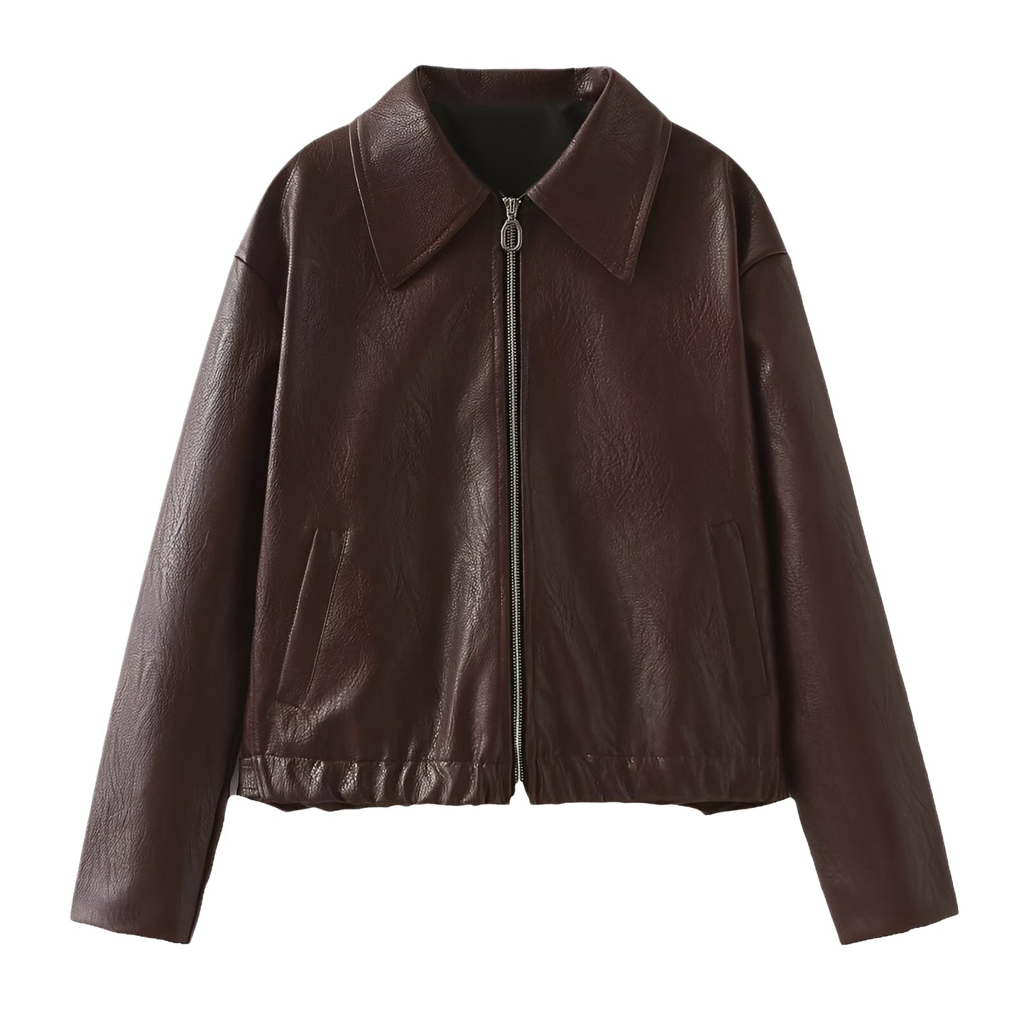 Lesley - Modische Damen-Lederjacke mit Zipper