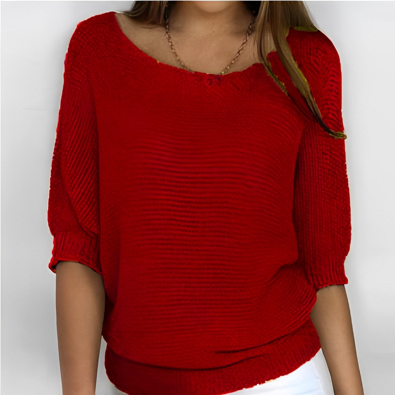 Kathleen - Bequemer und lockerer Damenpullover