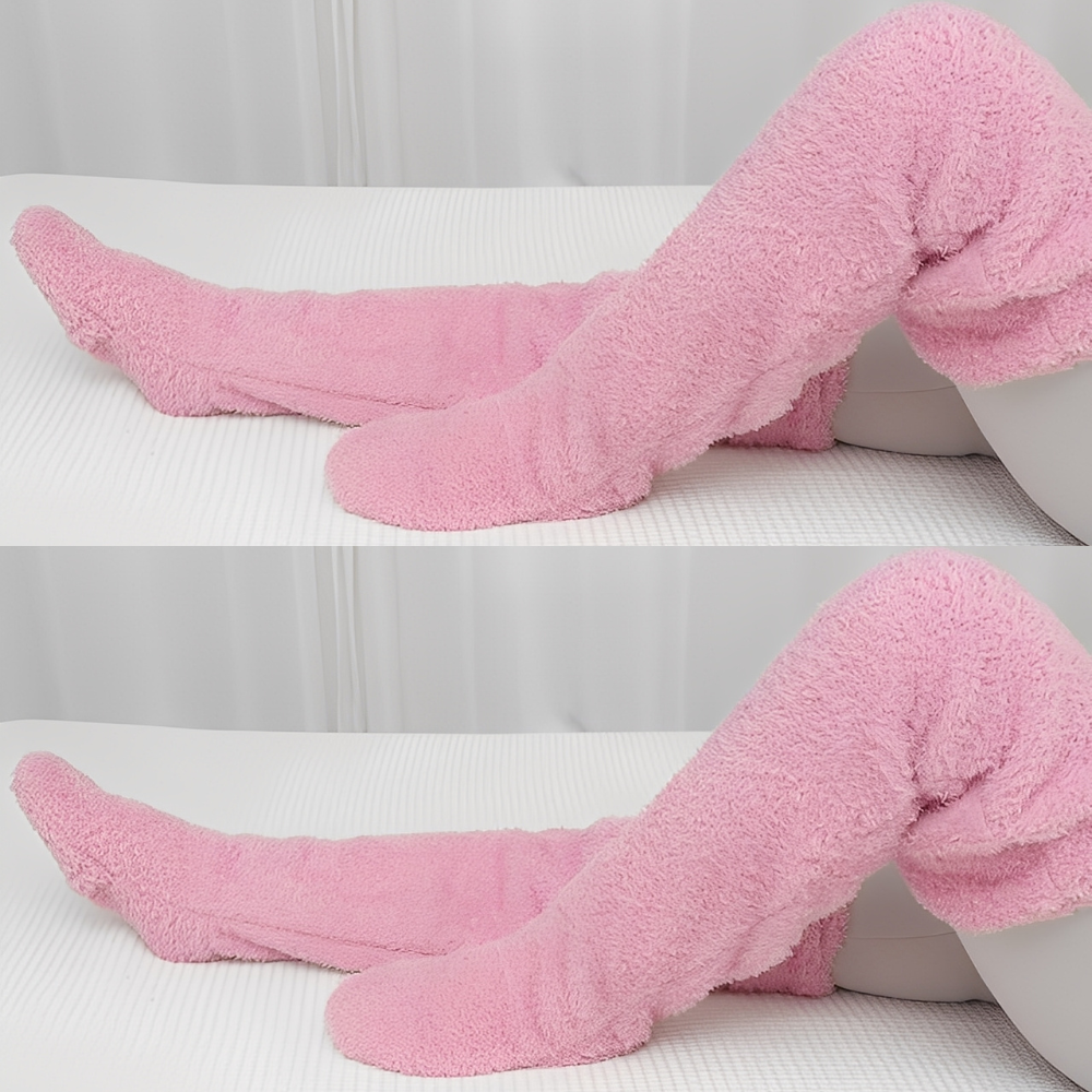 Camellia - Warme, kniehohe Wintersocken für Frauen