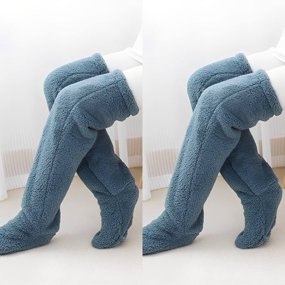 Camellia - Warme, kniehohe Wintersocken für Frauen