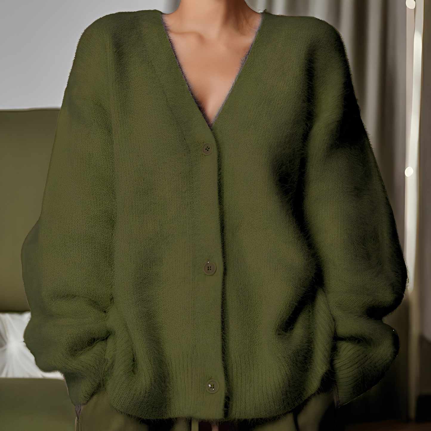 Emberly - Gemütlicher, locker geschnittener Damen-Kaschmirpullover