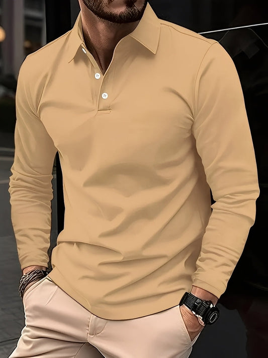 Burton - Klassisches Herren-Poloshirt mit langen Ärmeln