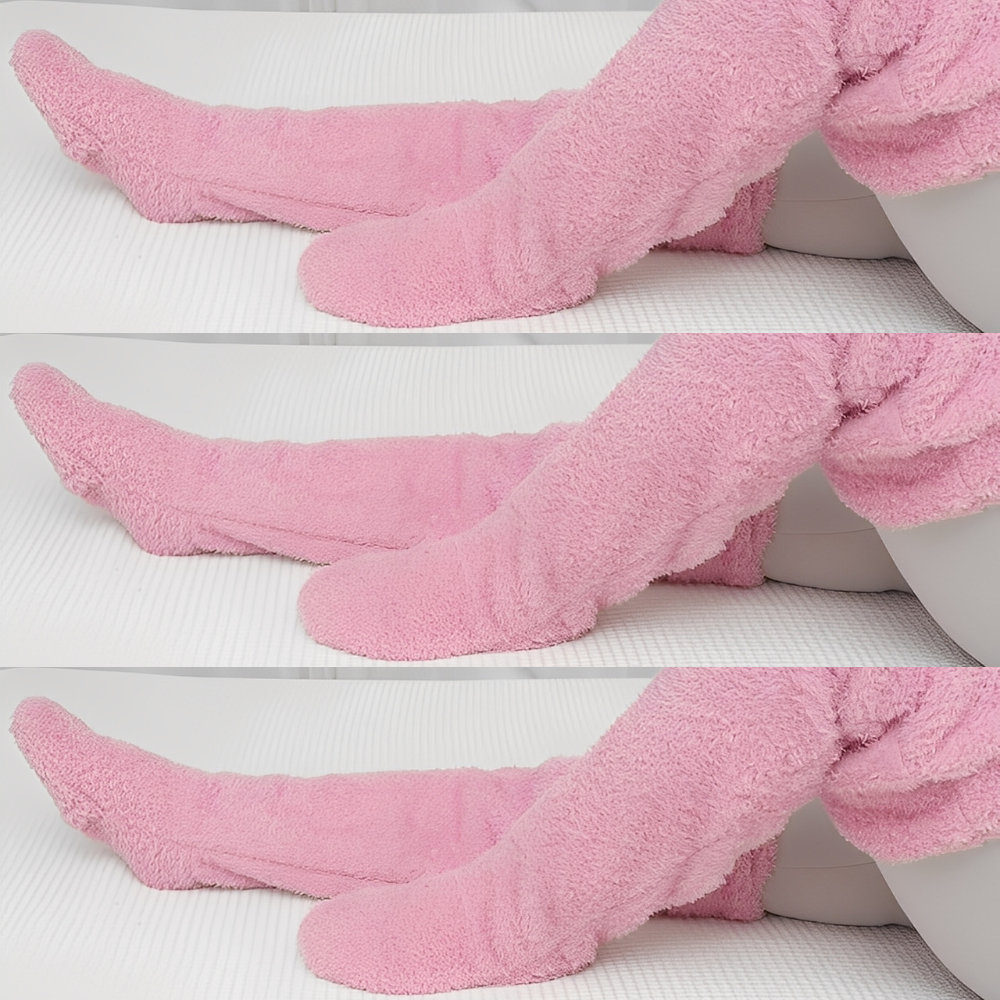 Camellia - Warme, kniehohe Wintersocken für Frauen