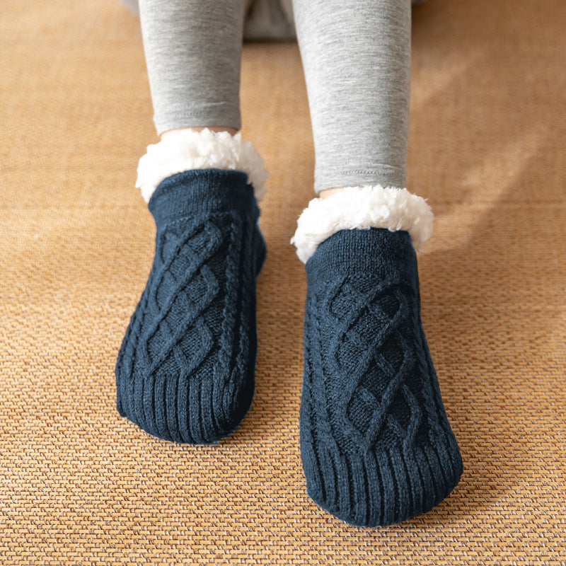 Raquel - Komfortable und rutschfeste Damenplüschsocken für die Winterzeit