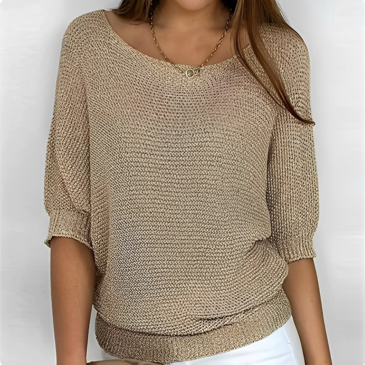 Kathleen - Bequemer und lockerer Damenpullover