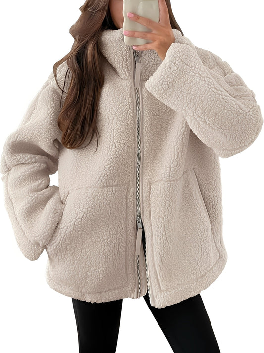 Rowena - Elegante Damen-Wolljacke mit Reißverschluss