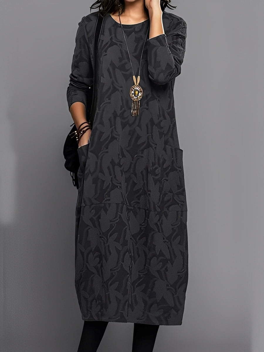 Kadence - Schickes Damenkleid mit langen Ärmeln und Stil