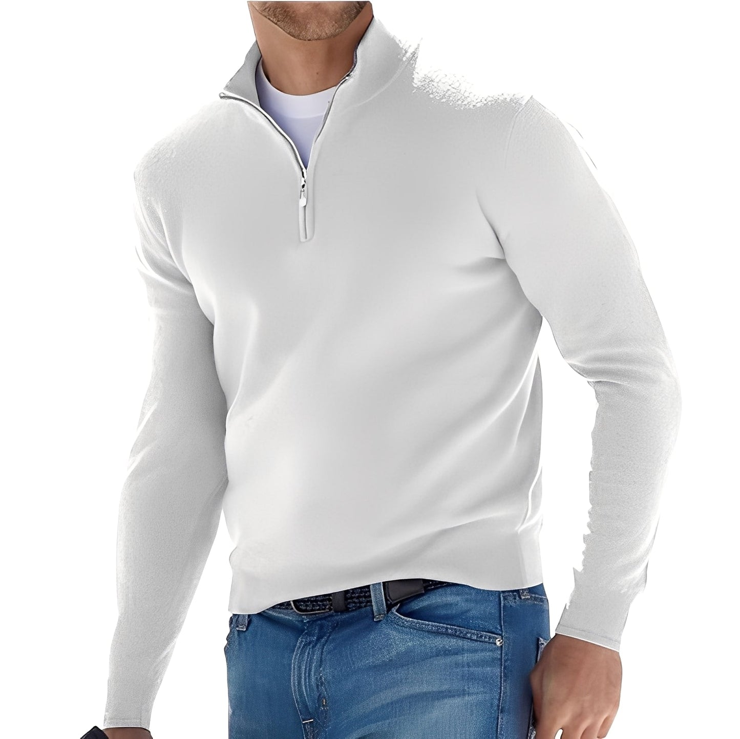 Zayne - Komfortabler Herren-Sweater mit Reißverschluss