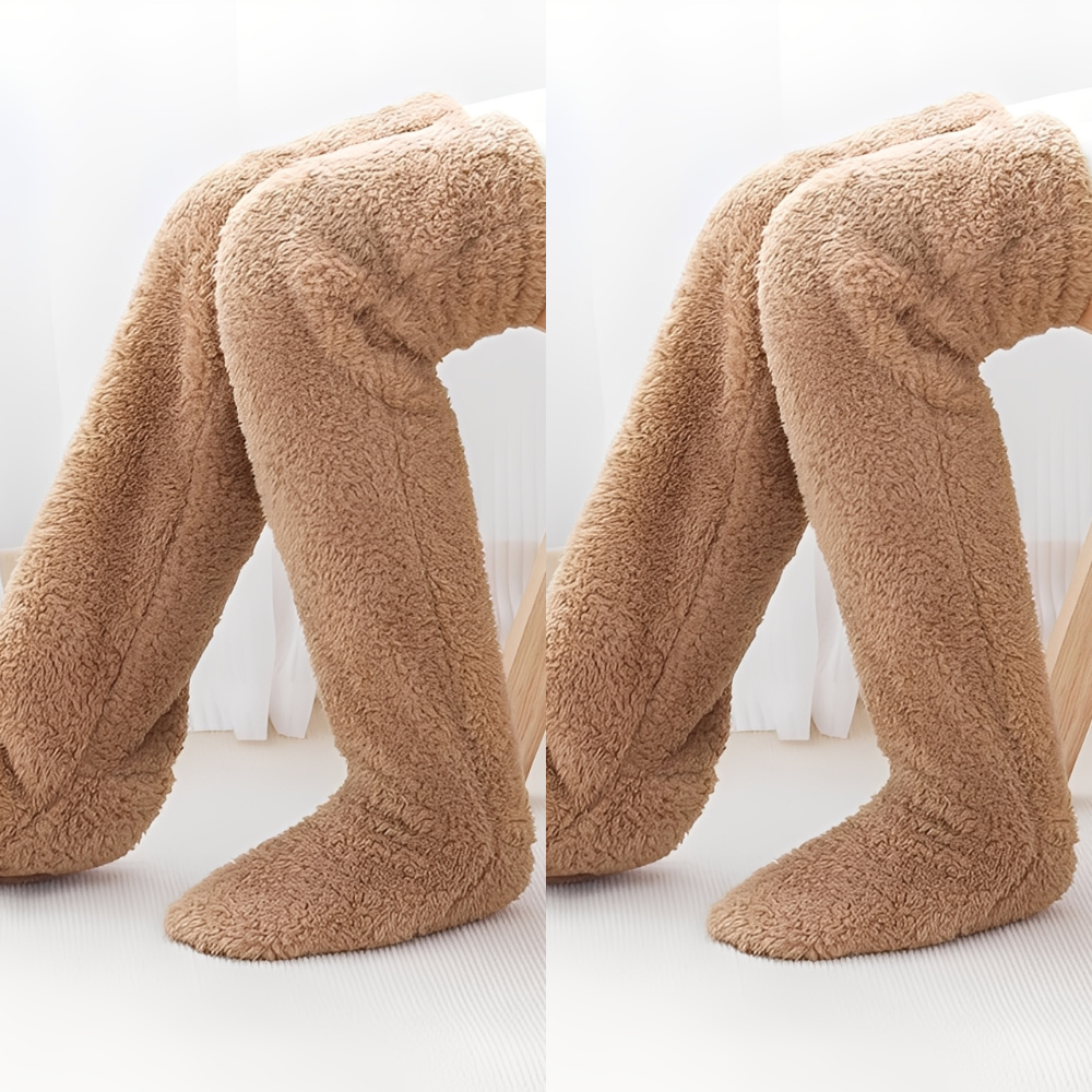 Camellia - Warme, kniehohe Wintersocken für Frauen