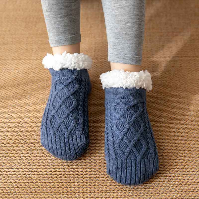 Raquel - Komfortable und rutschfeste Damenplüschsocken für die Winterzeit
