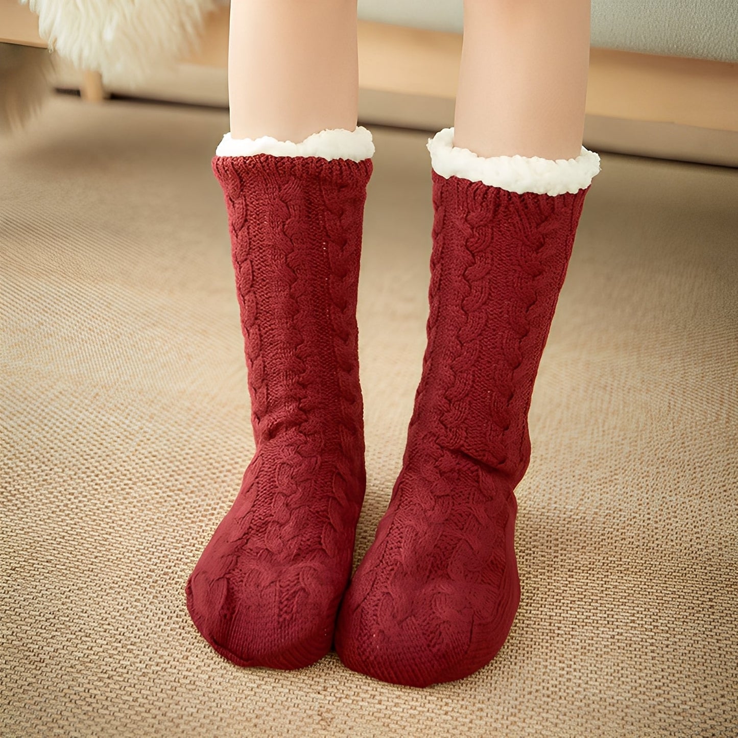 Jessica - Weiche Winter-Plüschsocken für Frauen und Männer