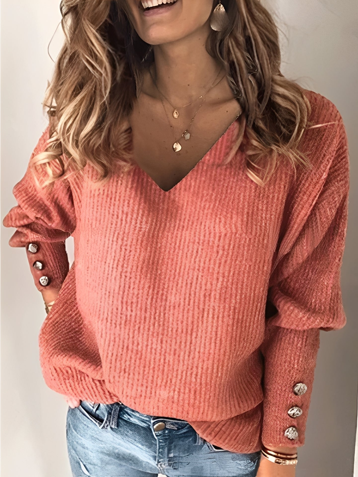 Adaline - Damenpullover mit langen Ärmeln