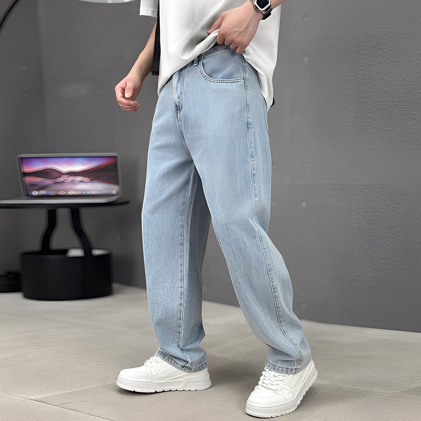 Wendell - Modische Herrenjeans mit weitem Schnitt