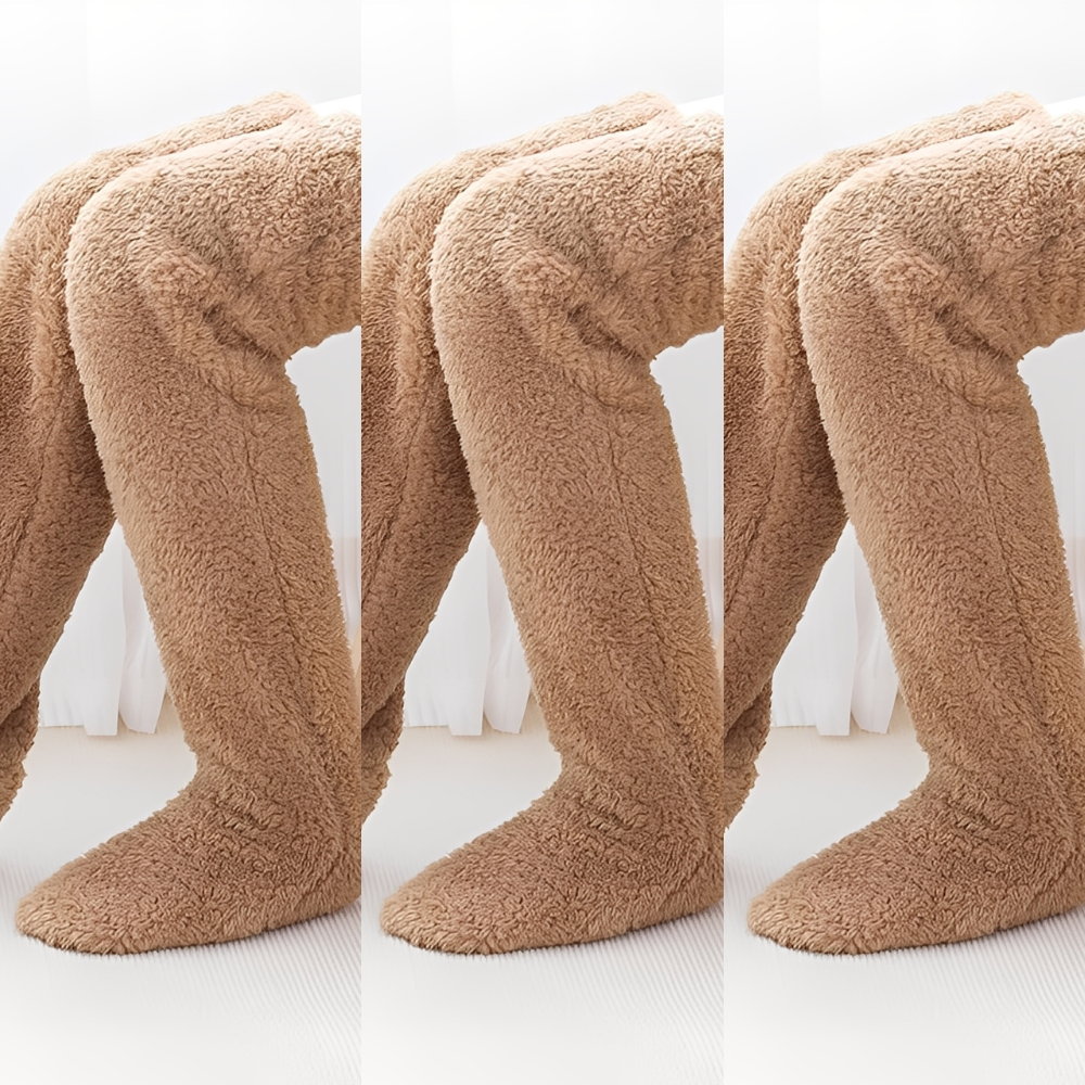 Camellia - Warme, kniehohe Wintersocken für Frauen