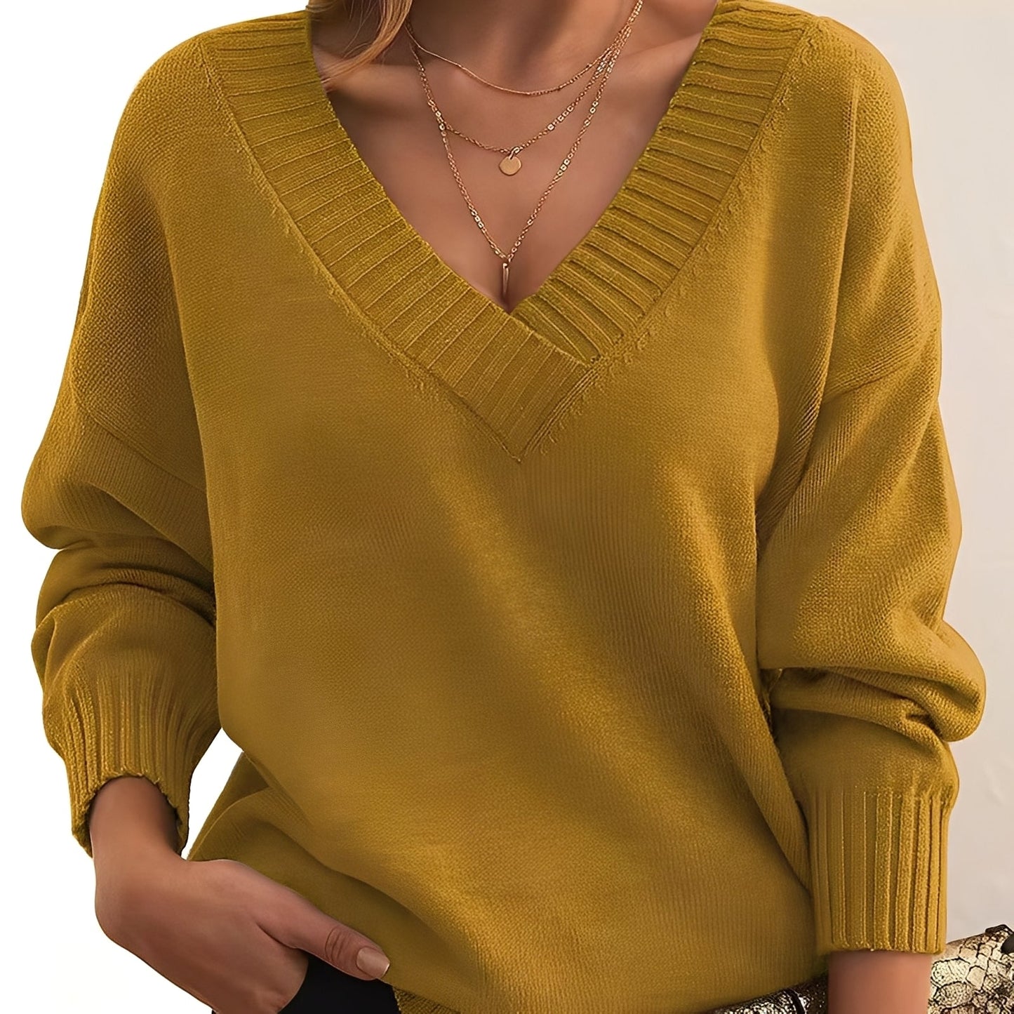 Merideth - Einfacher und vielseitiger Pullover für Damen