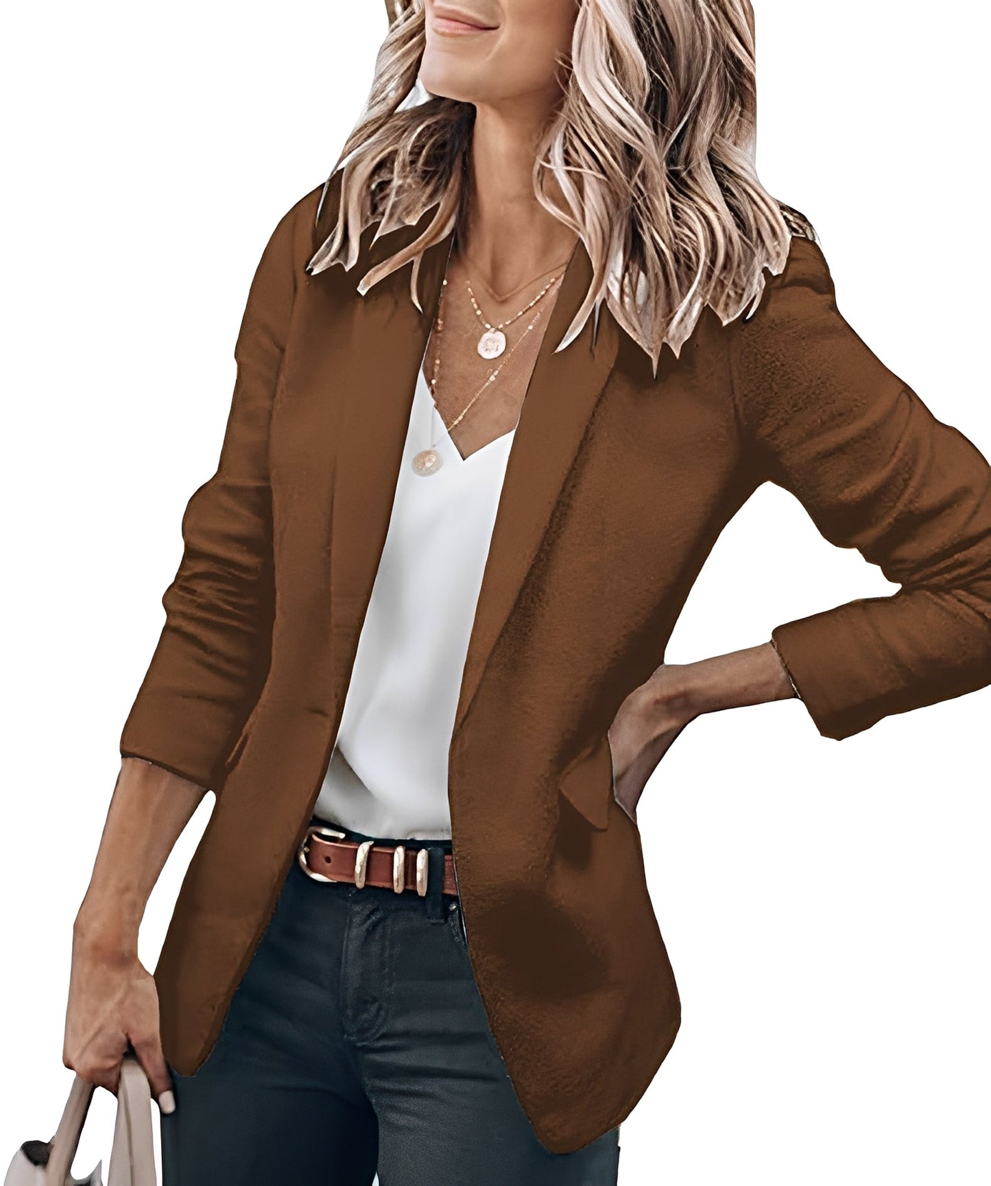 Lynsey - Legerer, eleganter Damenblazer mit einem Knopf