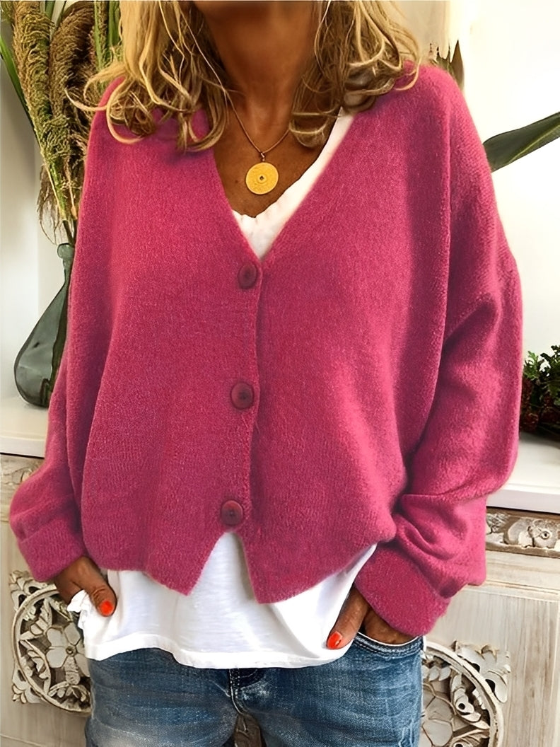 Deena - Gemütlicher, weiter, warmer Damen-Cardigan