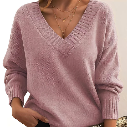 Merideth - Einfacher und vielseitiger Pullover für Damen