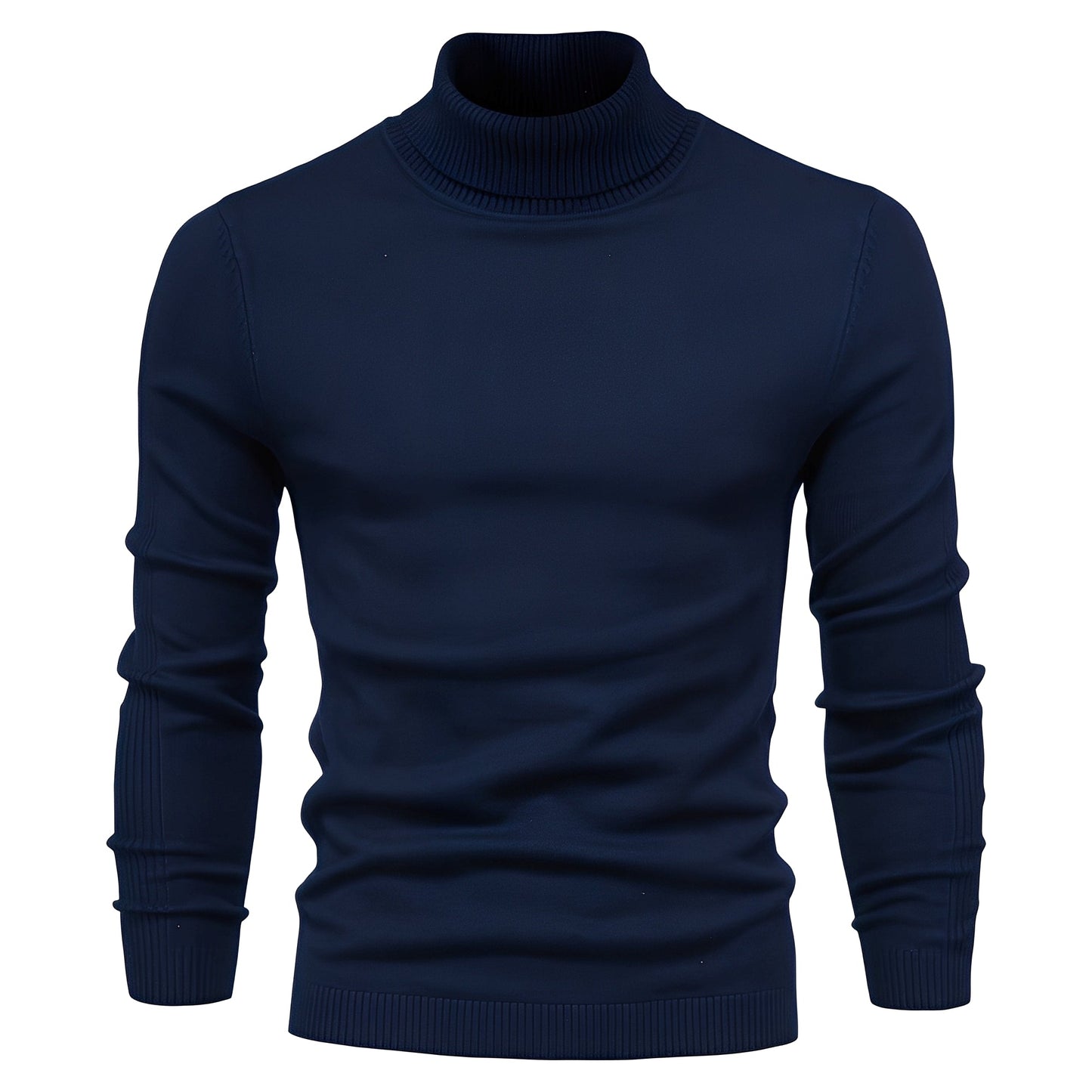 Evans - Leichter, schmal geschnittener Herren-Rollkragenpullover