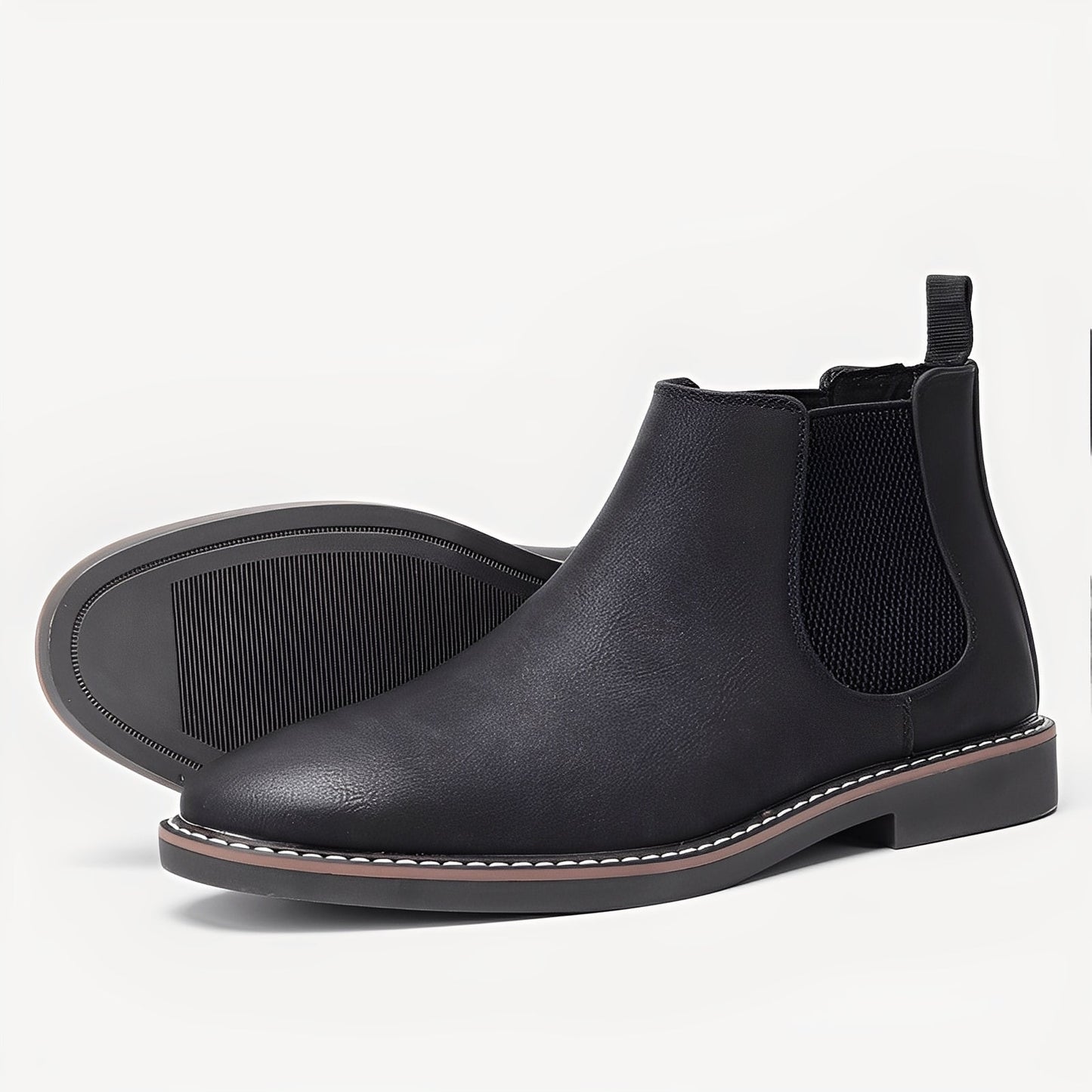 Clifton - Klassische Leder-Chelsea-Boots für Männer