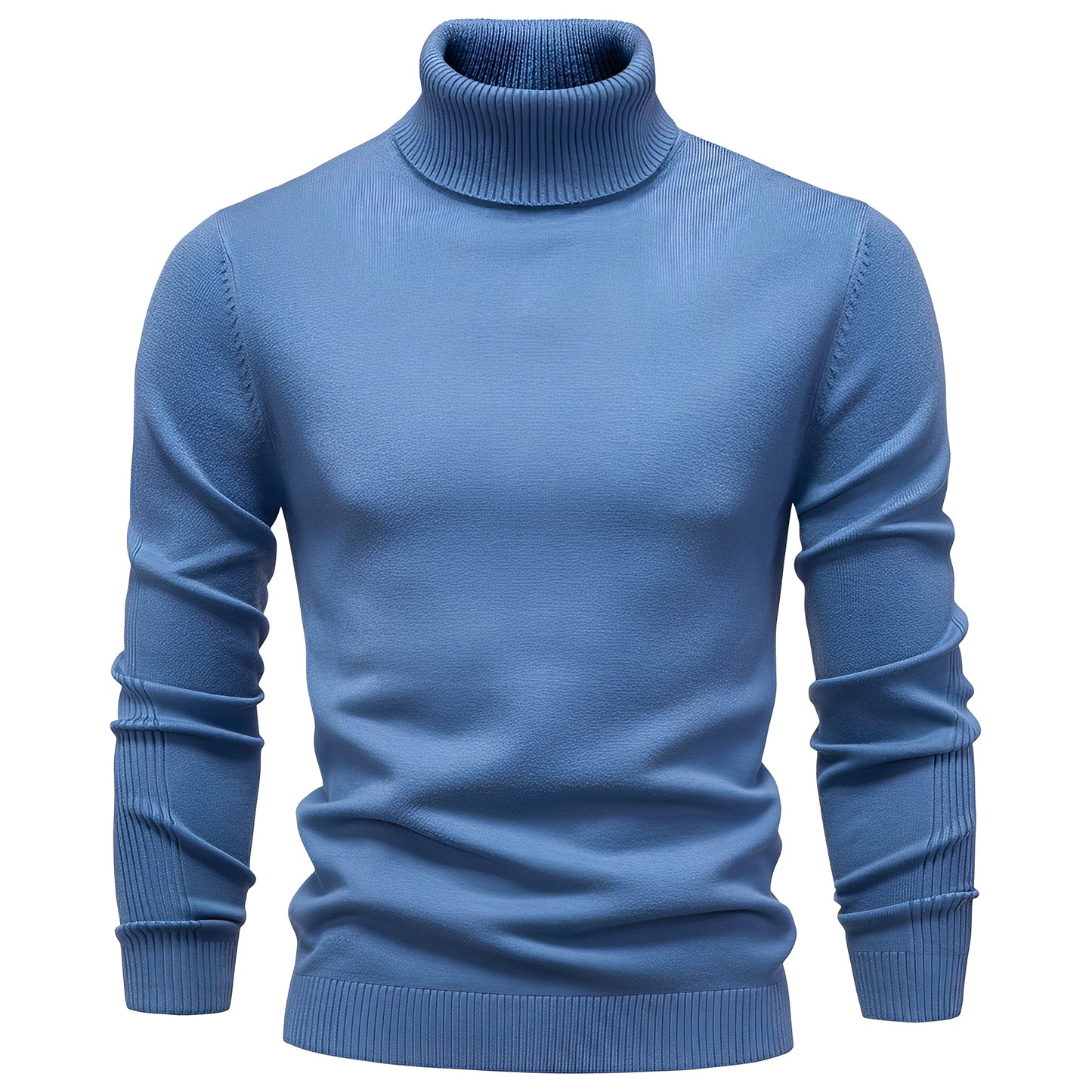 Evans - Leichter, schmal geschnittener Herren-Rollkragenpullover
