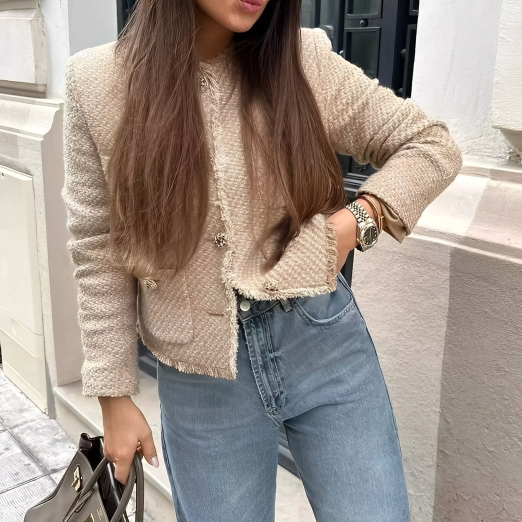Samantha - Elegante Woll-Tweedjacke für Frauen