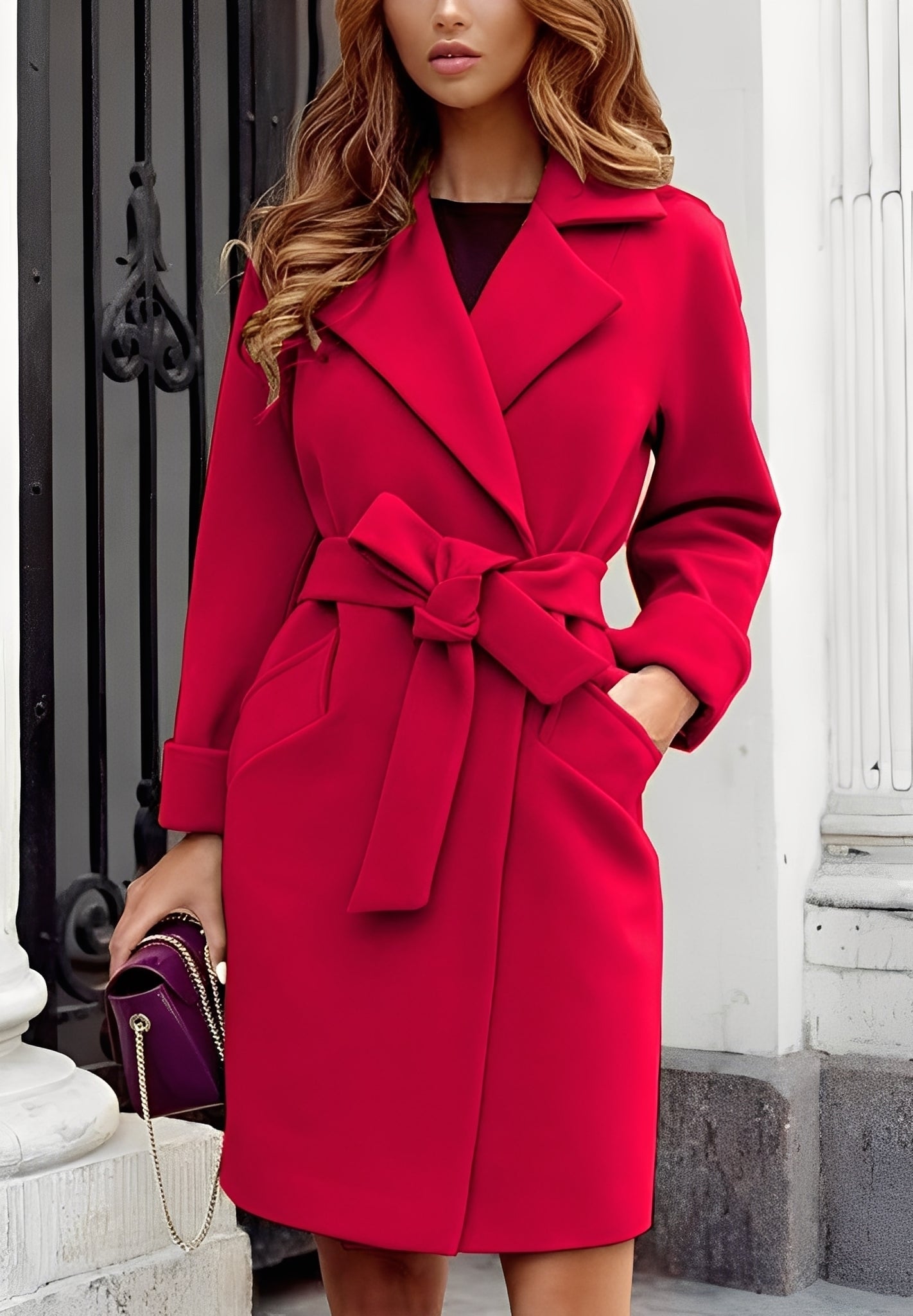 Valary - Eleganter, moderner Wollmantel für Damen mit Kaschmir