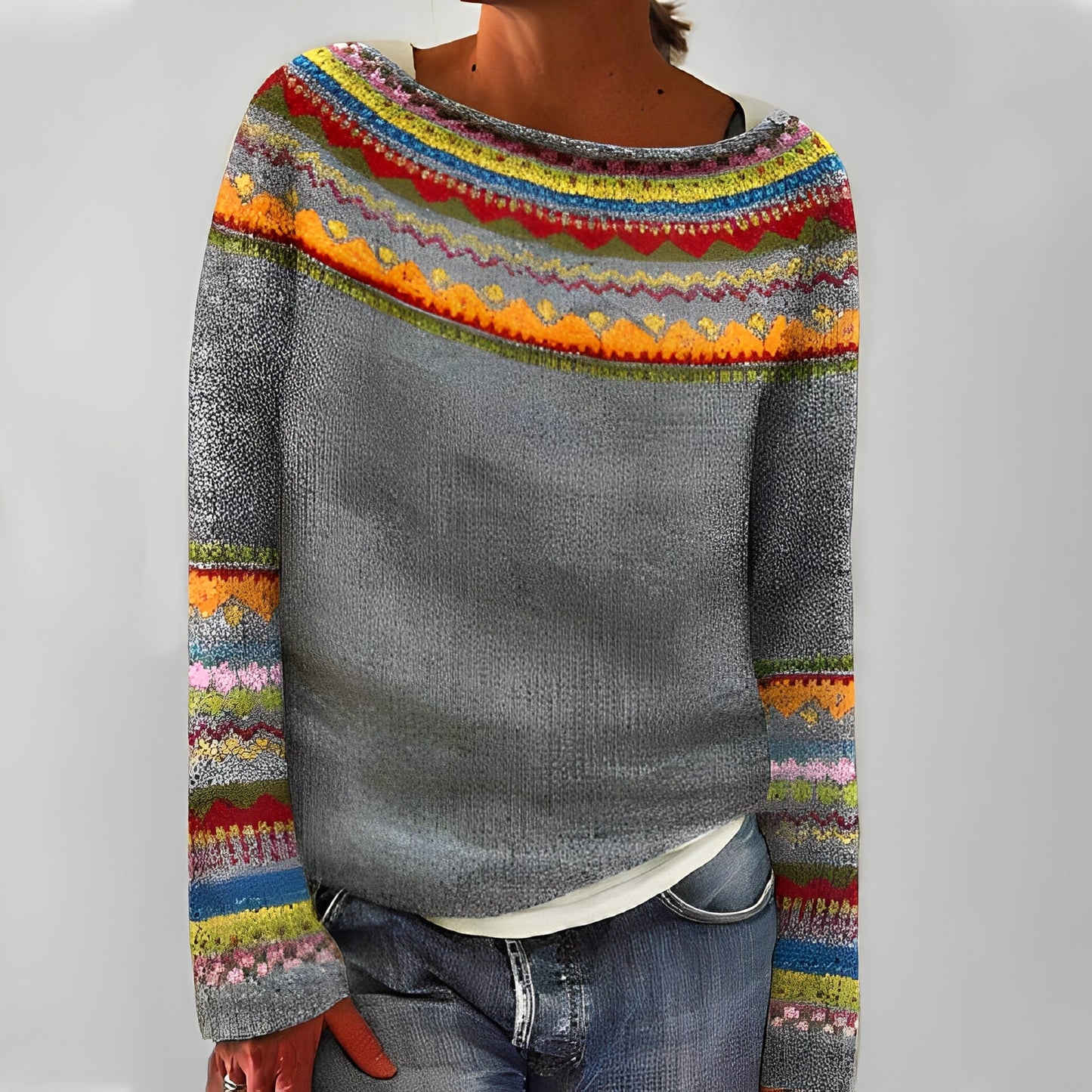 Christiana - Klassischer Damenpullover mit Design