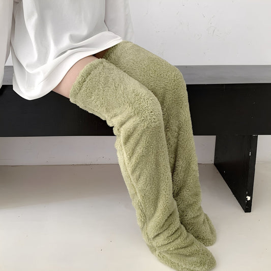 Camellia - Warme, kniehohe Wintersocken für Frauen