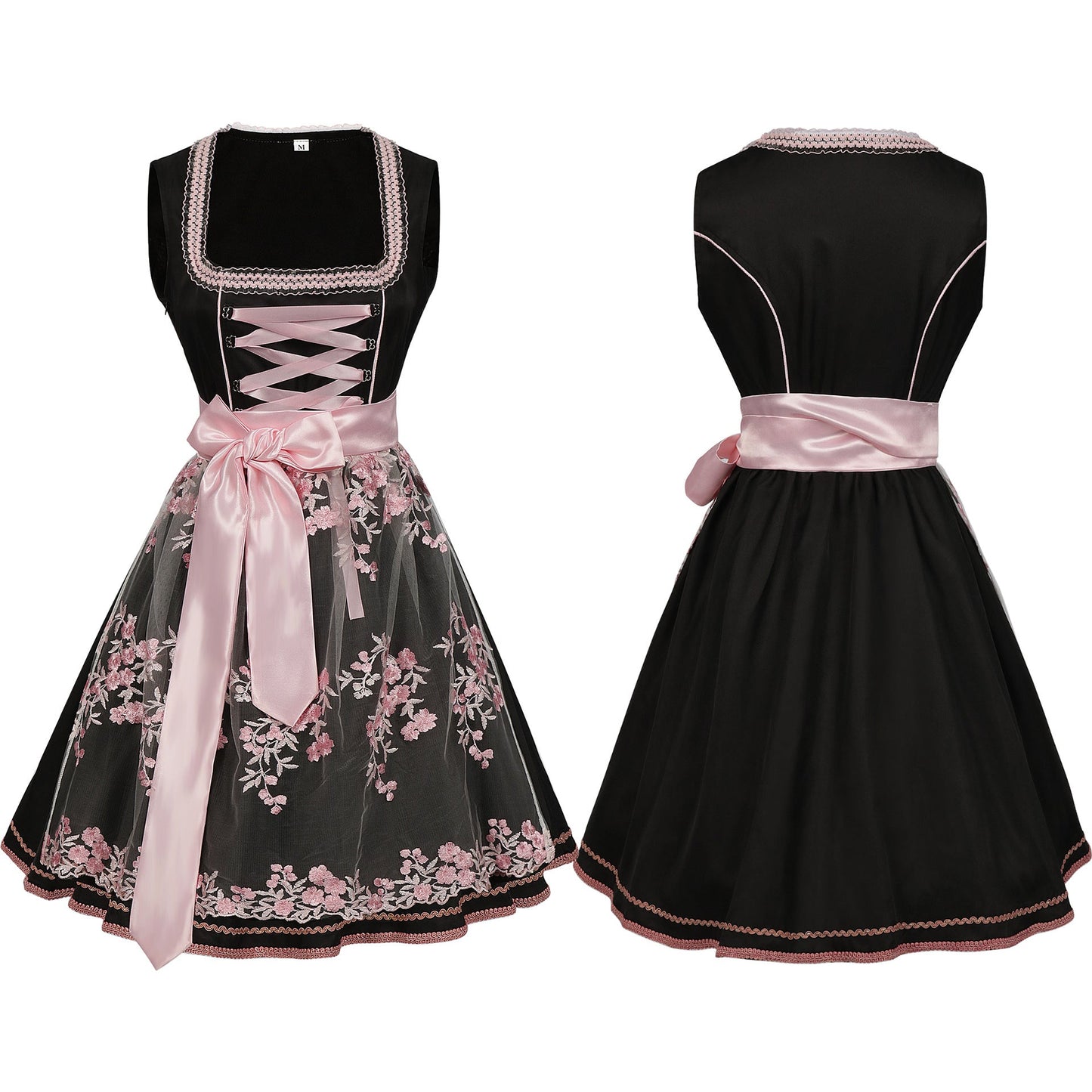 Elenora - Ärmelloses Dirndlkleid mit Schlitz für Frauen fürs Oktoberfest