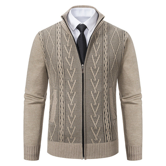 Stafford - Eleganter Herren-Cardigan mit Reißverschluss