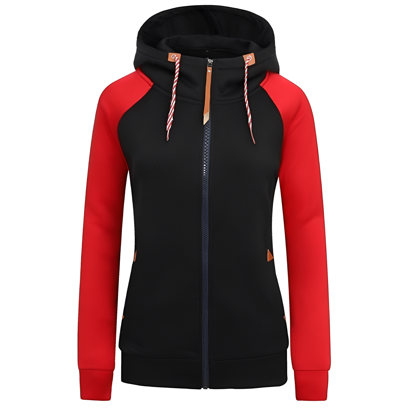 Elinor - Bequemer Damen-Kapuzenpullover mit Reißverschluss