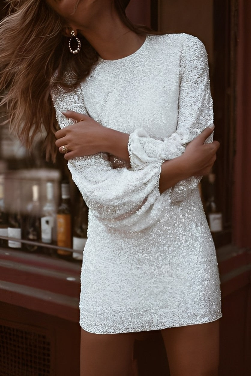 Cheyanne - Elegantes, glitzerndes enges Damenkleid