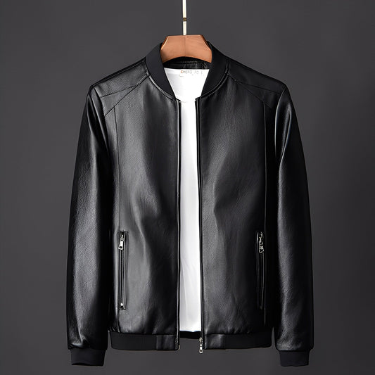 Jeremy - Modische Herren-Biker-Lederjacke