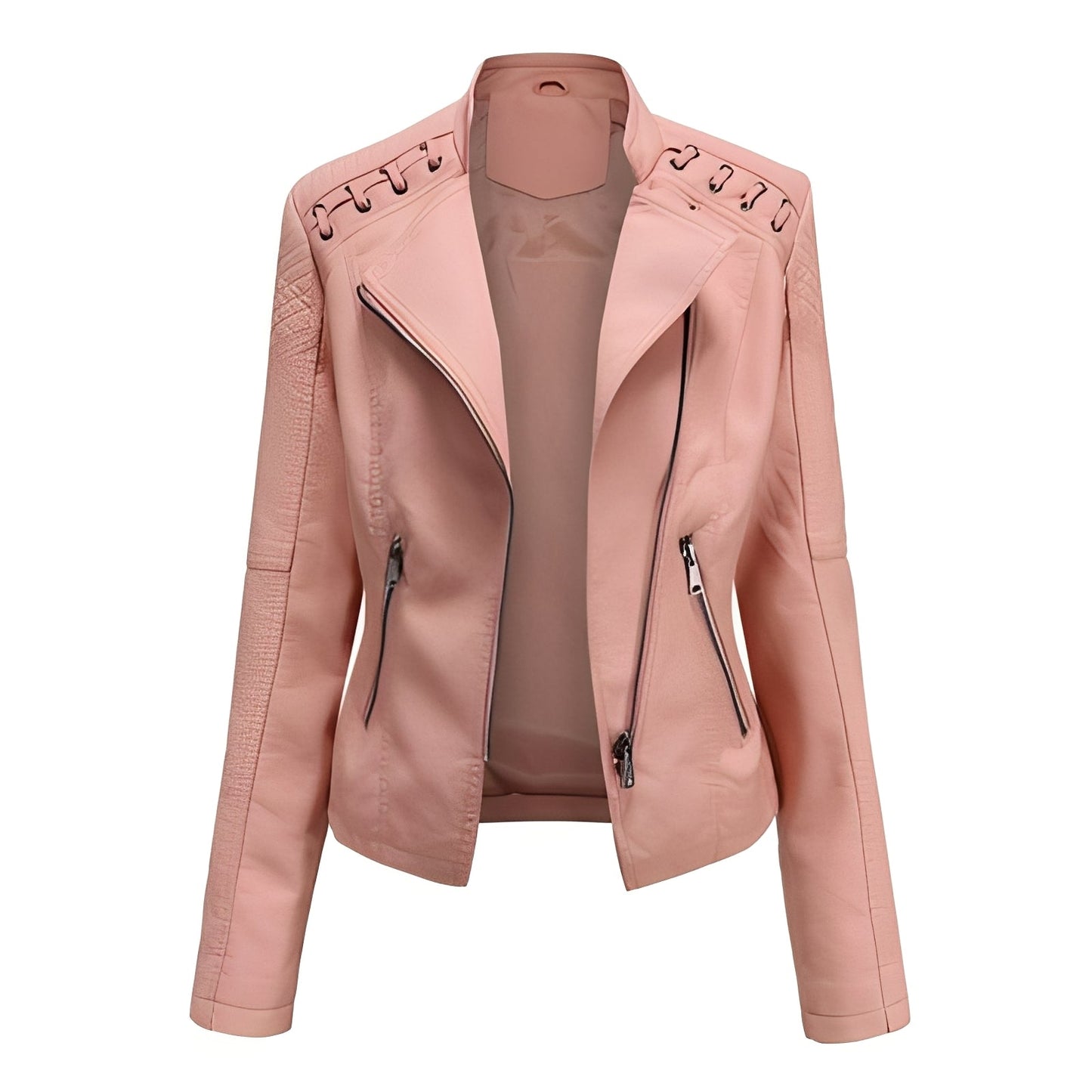 Narelle - Stilvolle, schmale kurze Damenlederjacke