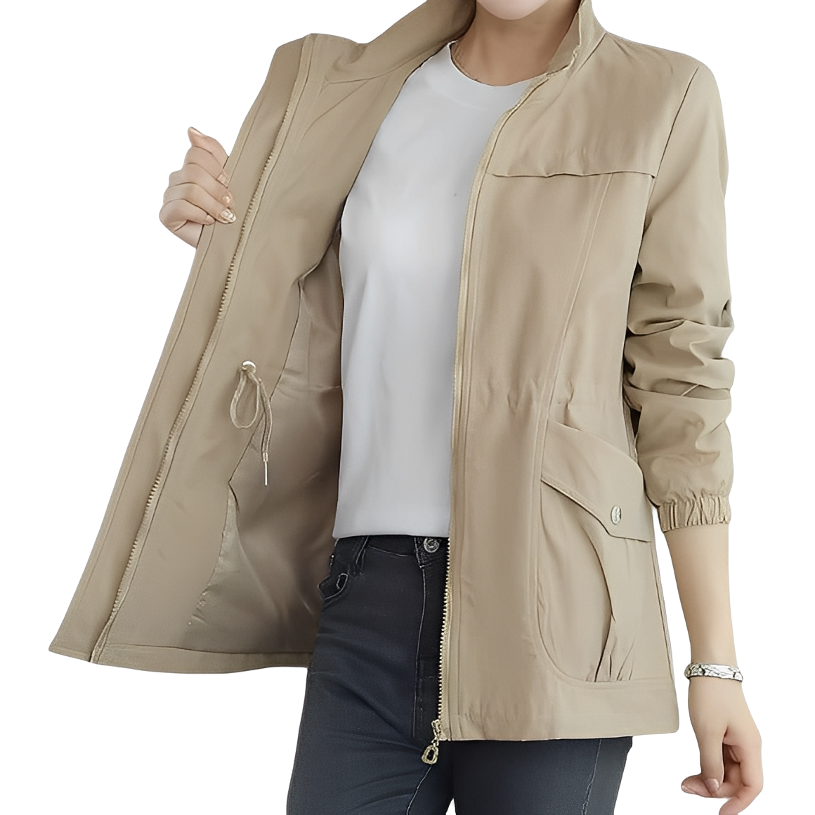 Gwenda - Modische Damenjacke mit einstellbarer Taille