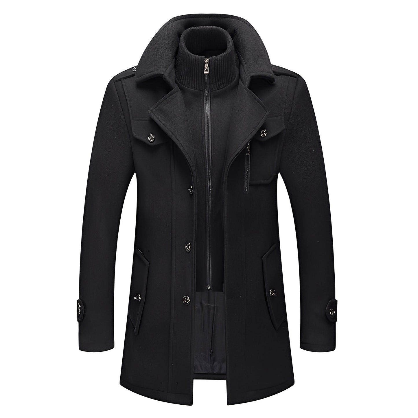 Darius - Trendige, warme Herrenwolljacke