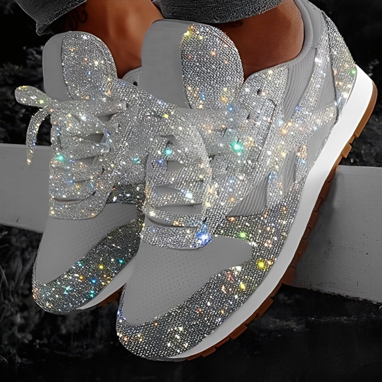 Kaycee - Schimmernde, gemütliche Muffin-Sneaker für Damen