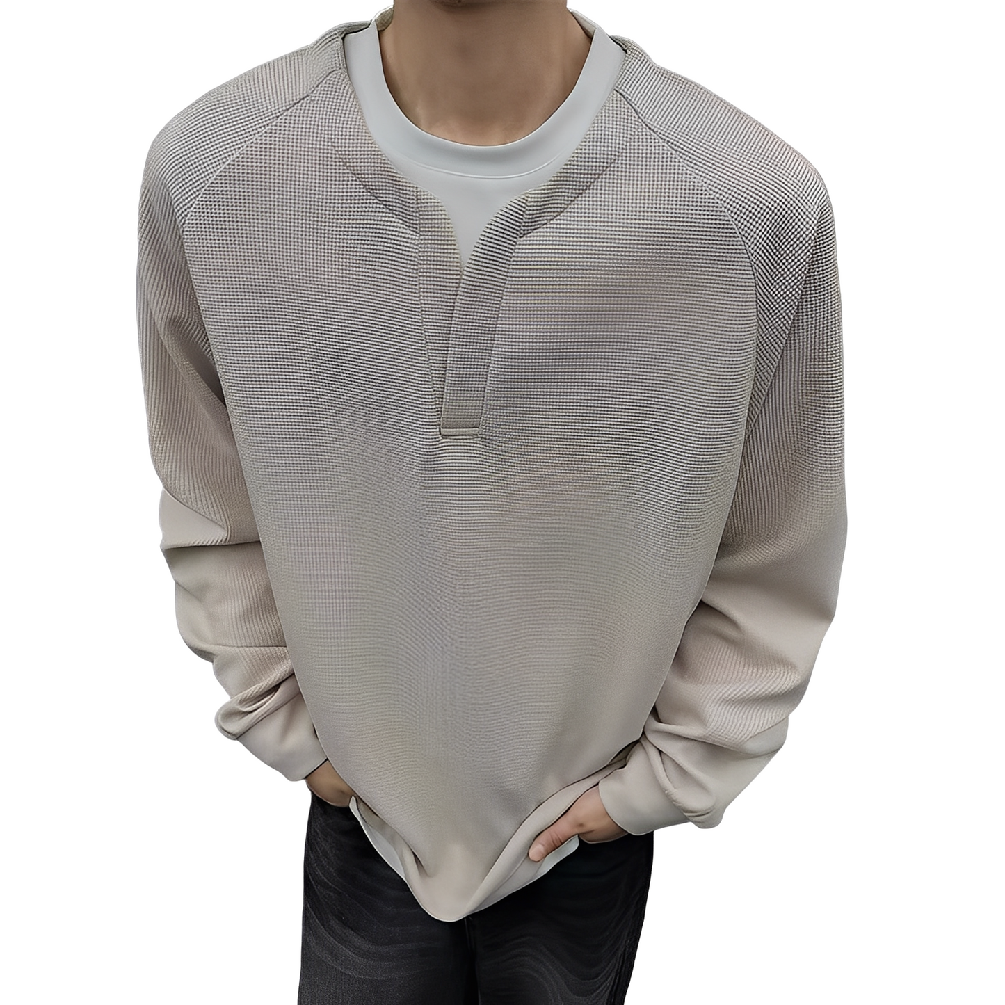 Dayton - Moderner, eleganter Herrenpullover mit Waffelmuster