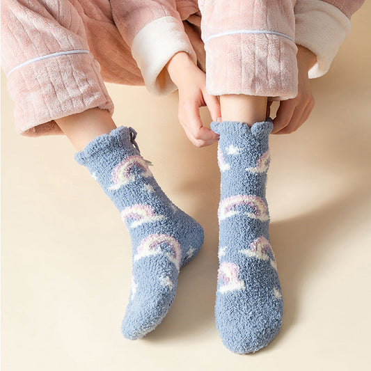Ramona - Schicke, warme Damen-Fleece-Wintersocken