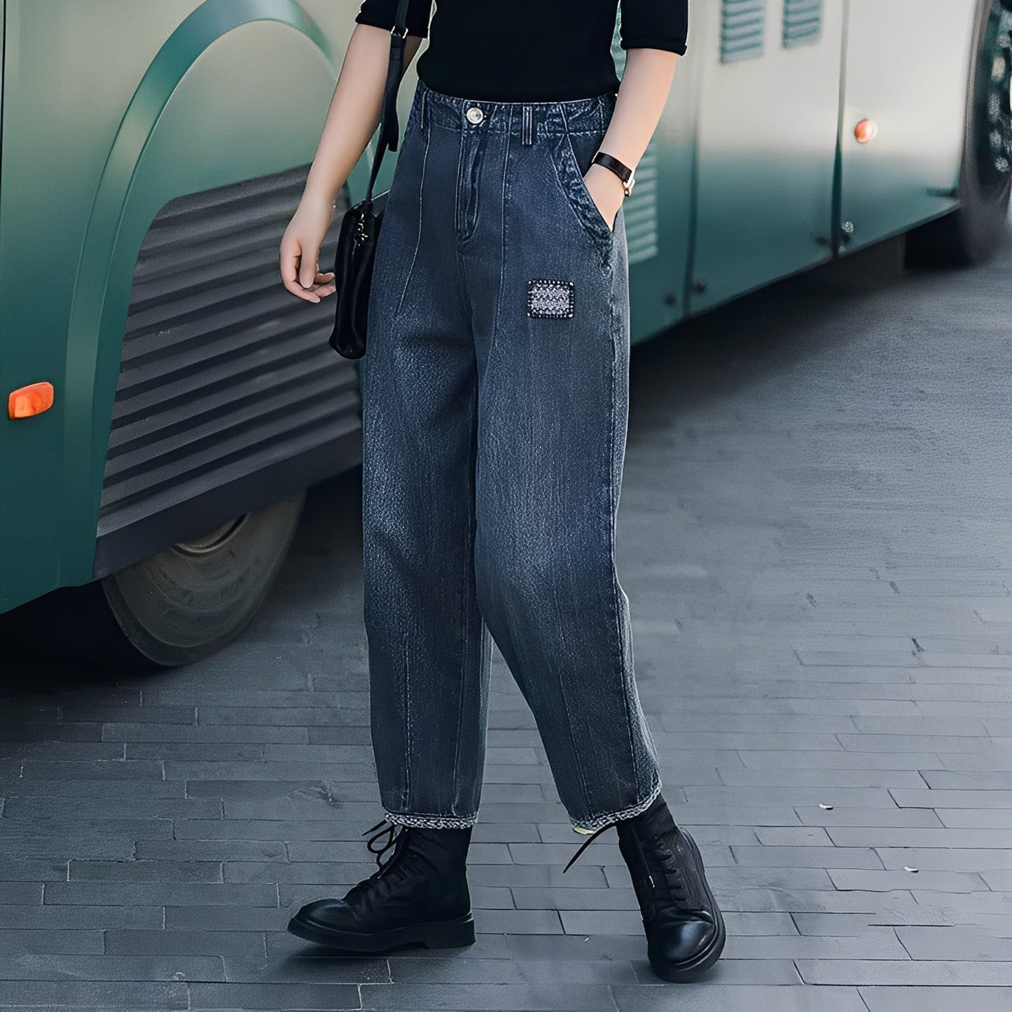 Shirlee - Schicke hochgeschnittene Damenjeans