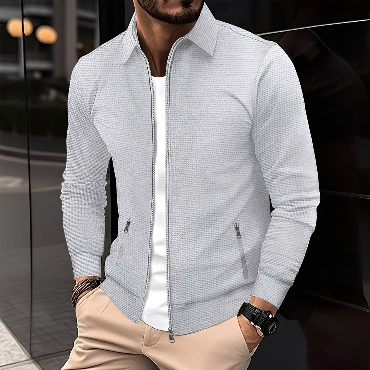 Norton - Stylische Herrenjacke mit Reißverschluss für das Übergangswetter