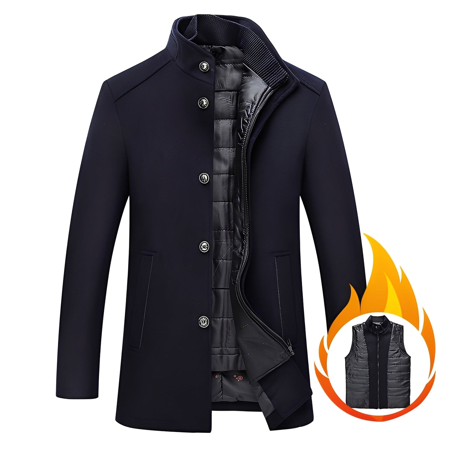 Axton - Stilvolle Herren-Wolljacke mit Weste